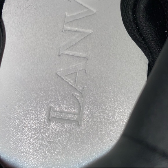 Lanvin Black and White Kids Sneakers - Picture 5 of 6